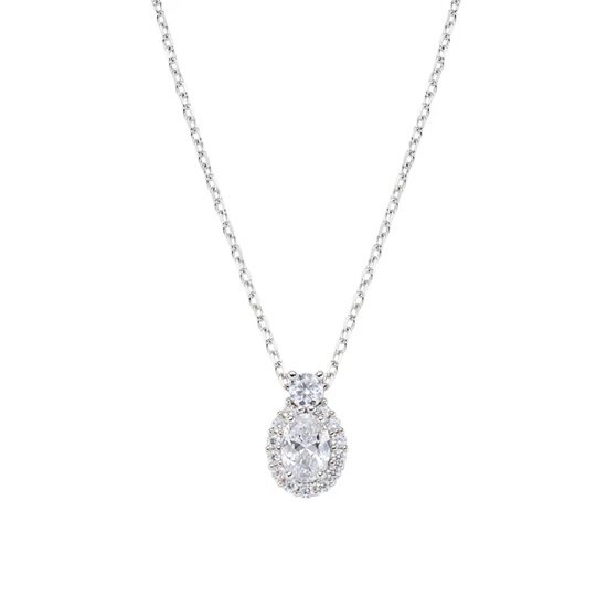 Collier Amen Femme Madame in Argent Zircone CLMADBBBZ - CLMADBBBZ